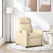 Poltrona Reclinabile in Tessuto Crema 4015530