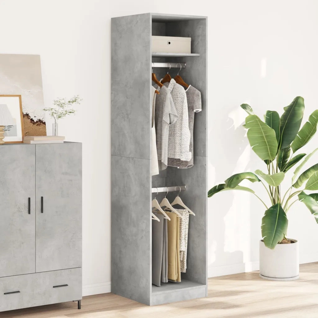 Armadio Grigio Cemento 50x50x200 cm in Legno Multistrato CFW9517529