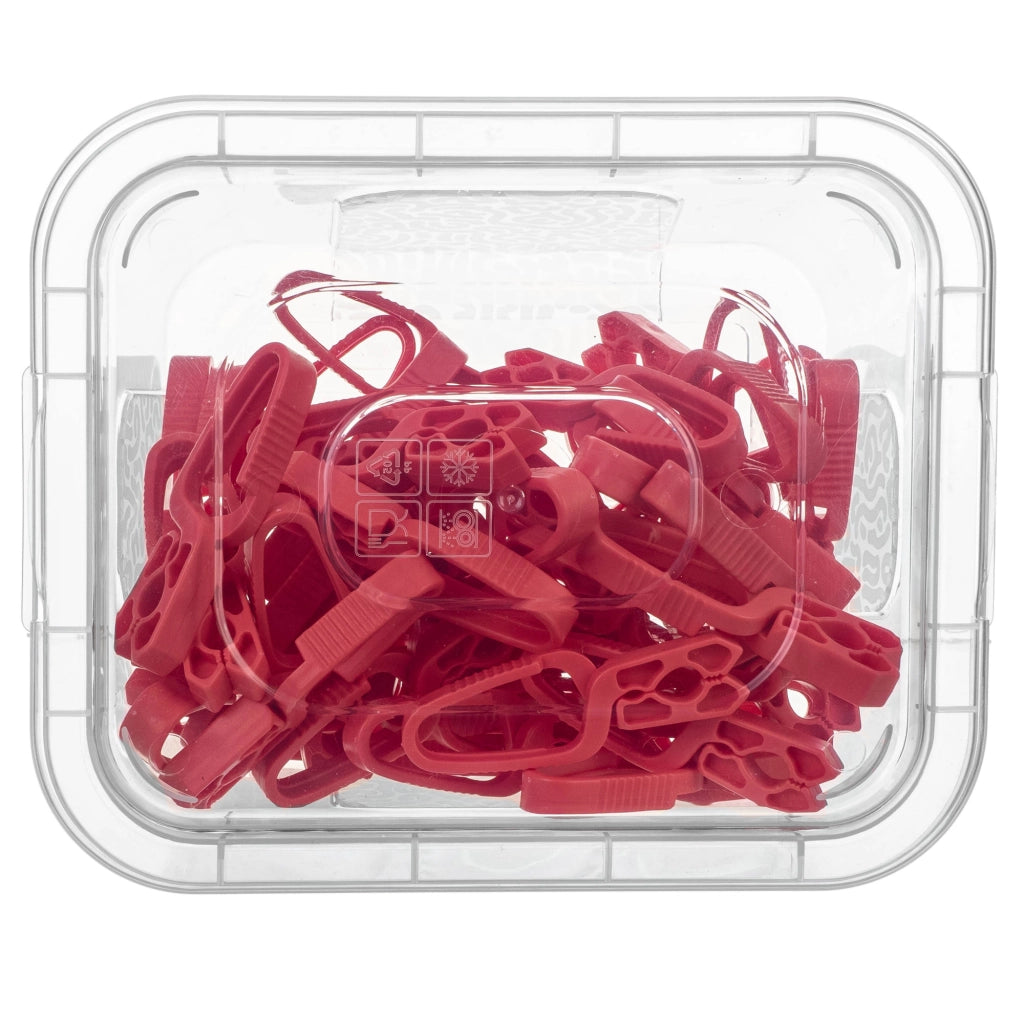 Mollette per bucato KADAX, set da 50 pezzi + contenitore con coperchio