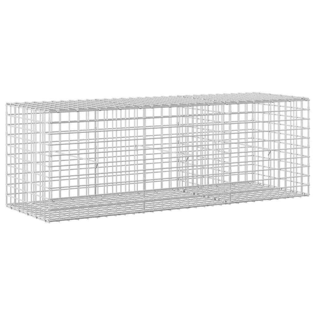 Gabione con filo da 5 mm e rete da 5x5 cm 150x50x50 cm 3464229
