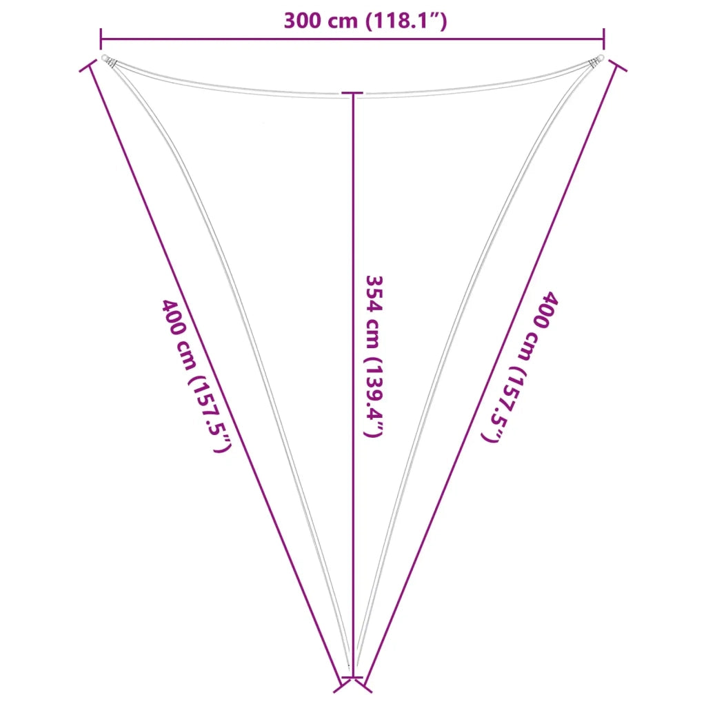 Vela da ombra solare Arancione e Marrone 3 x 4 x 4 m 42031145