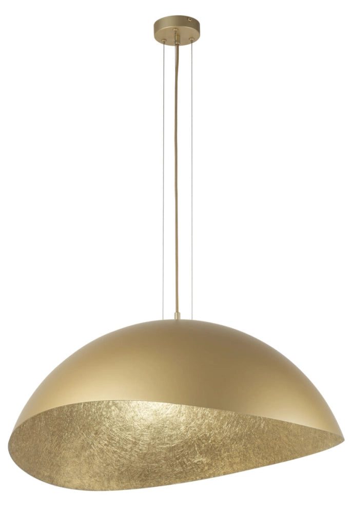 Lampada a sospensione dorata Solaris 48cm E27 Sigma