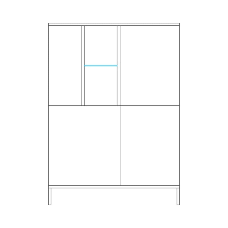 Contenitore Brando 4 ante cashmere e cadiz