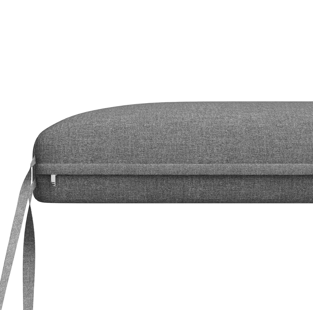 Set giardino modulare grigio 110 x 66 x 86 cm, 5-6 posti, cuscini sfoderabili