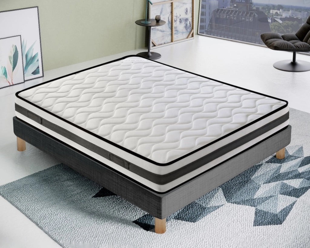 Materasso Singolo 80x200 in waterfoam - Alto 20 cm - ortopedico - lato estate/inverno - 13 Zone di Comfort - Alta traspirabilità 