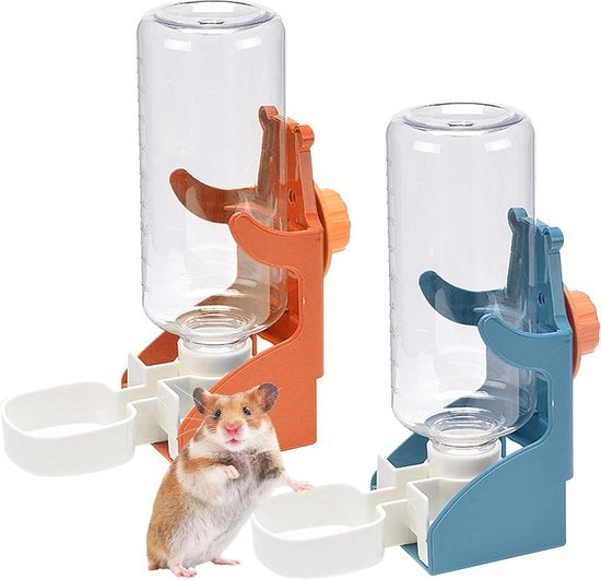 Bottiglie d'acqua per roditore - 2 pezzi - 500 ml - bottiglia d'acqua per roditore con standard - cavia - roditore - senza dispensatore automatico di acqua - roditore - egli - scoiattolo - donnola