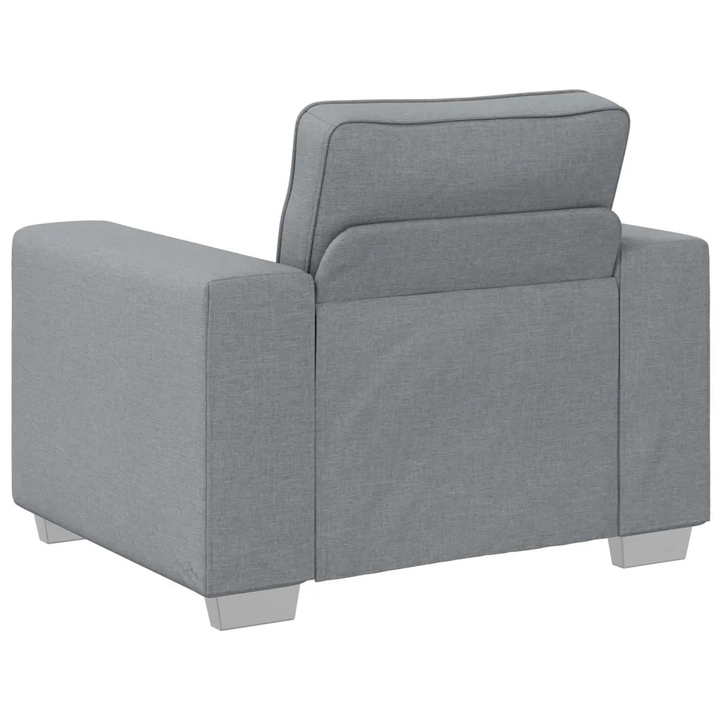 Poltrona | Sedia Relax Sofa Grigio chiaro 100 cm Tessuto