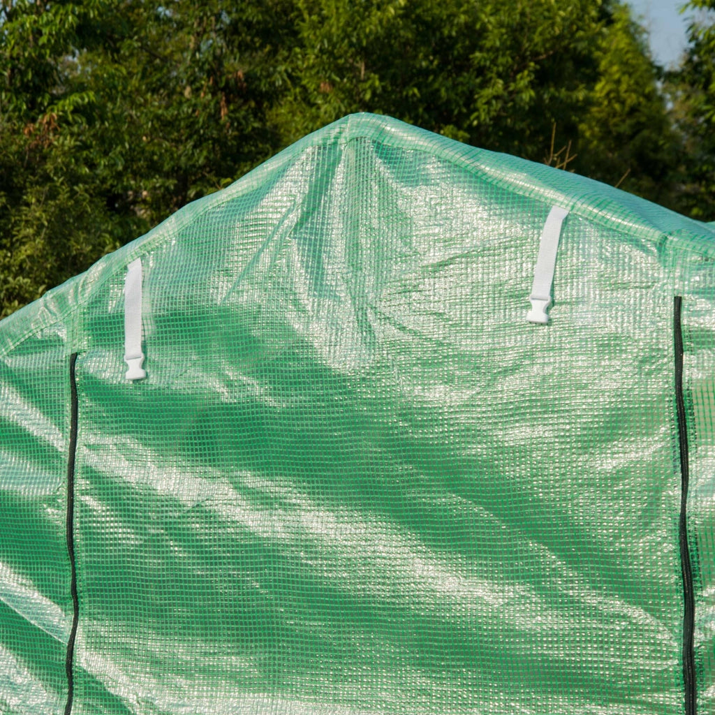 Serra Tunnel da Giardino ¨C Xylo ¨C 4x2x2m Verde con 8 Finestre in Rete