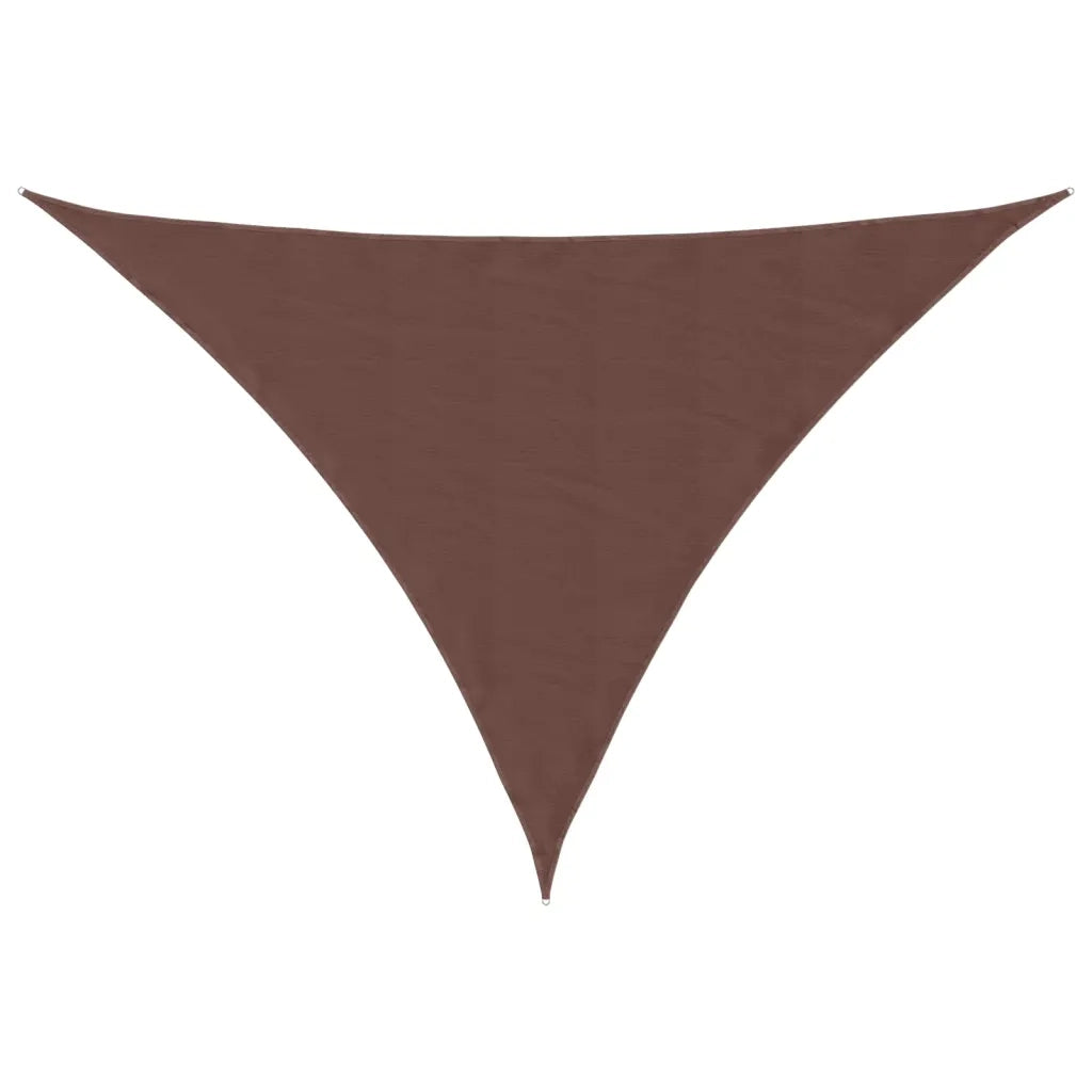 Vela Ombreggiante-Parasole a vela Oxford Triangolare 4x4x5,8 m Marrone