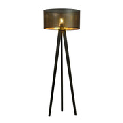 Lampada da terra Emibig Aston treppiede nero/oro E27 150cm