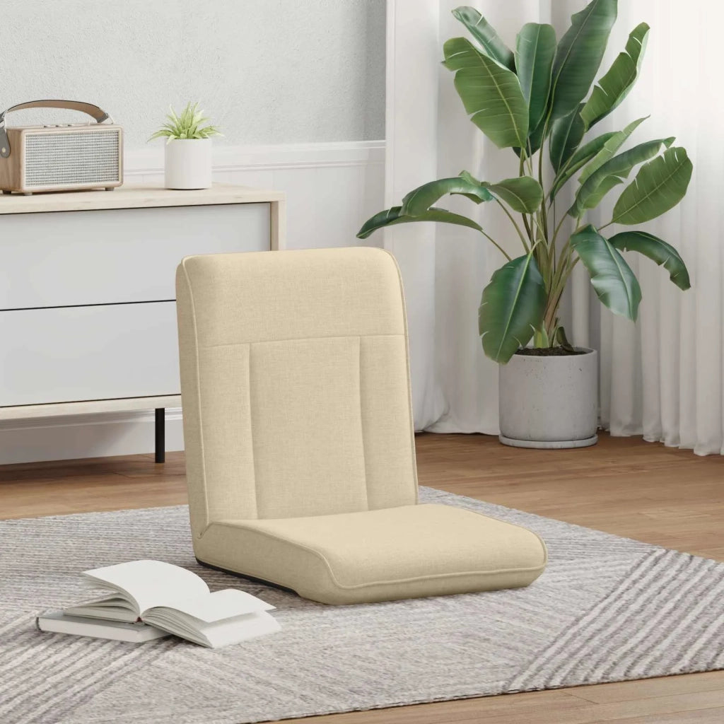 Sedia da Pavimento Crema 50 x 73 x 60 cm Tessuto 42028171