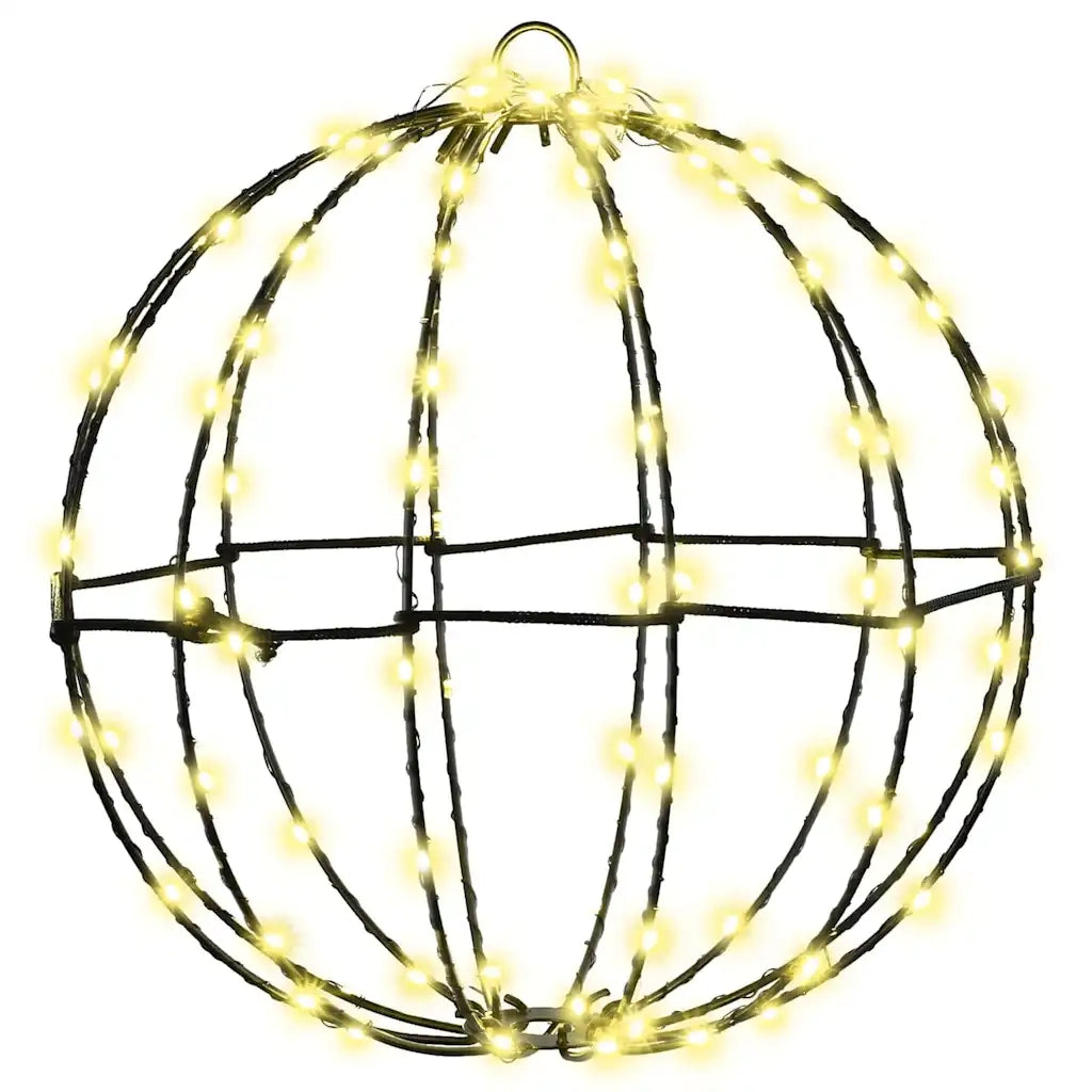 Palla con 192 LED 2 pcs Bianco caldo 30 x 30 x 32 cm Metallo 42019109