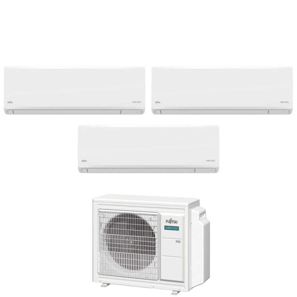 Condizionatore Fujitsu Trial Split Inverter KN AIRSTAGE 7+9+9 con AOEG18KBCA3 R-32 Wi-Fi Integrato