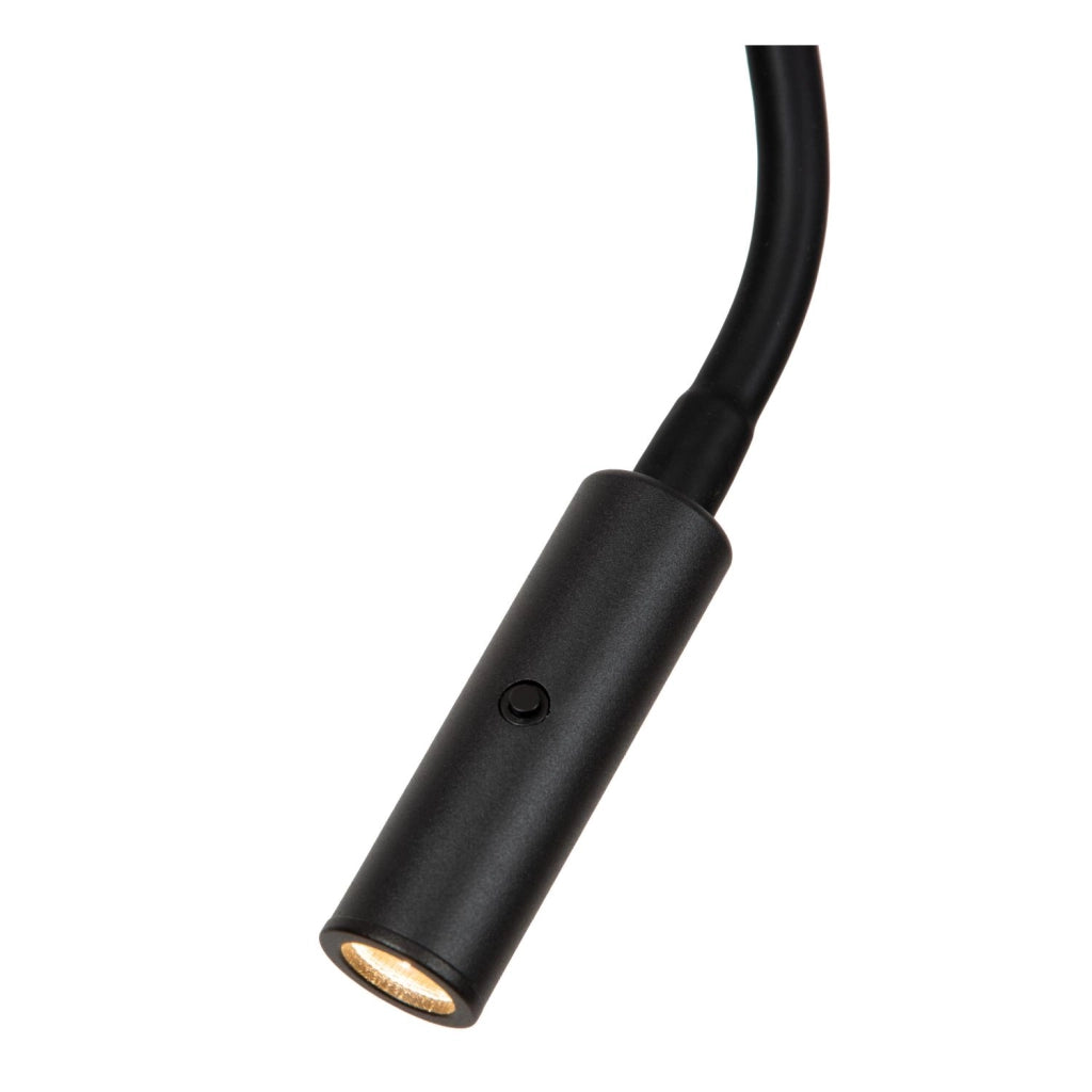 Lampada da terra MAGIC LED E27 nera crema Lucide
