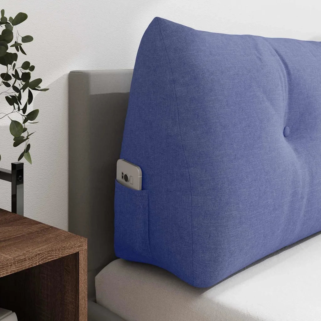Cuscino per Schiena | Cuscino dorsale Blu jeans 100 x 24 x 50 cm Tessuto