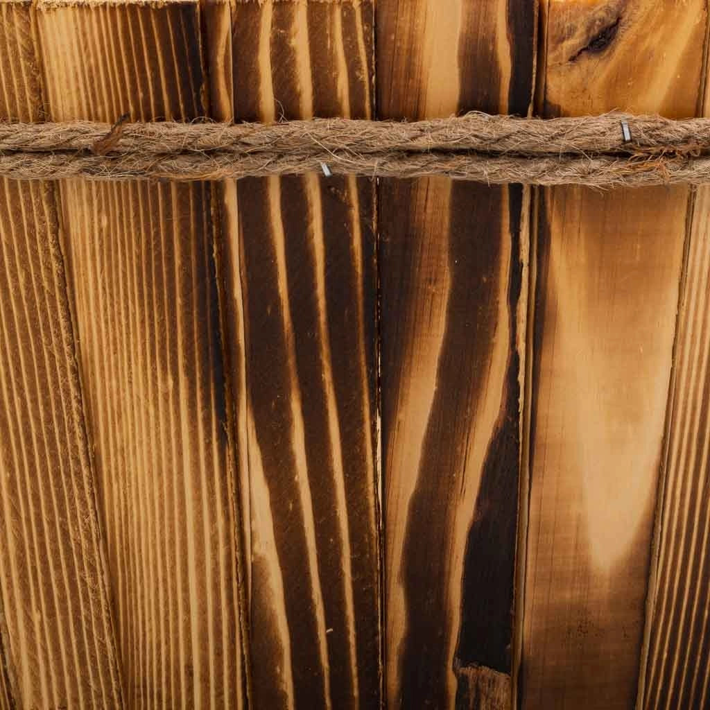 Cesto in legno e corda marrone d45x20h