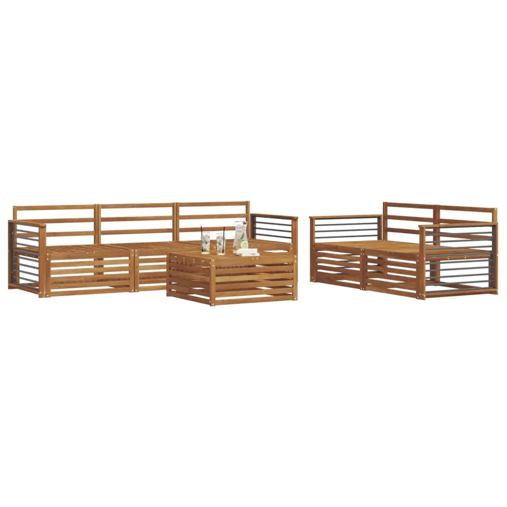 Set di divani da esterno 6 pcs Naturale 3373029