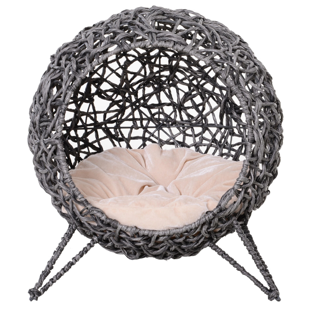 Letto a soppalco per gatti con cuscino ¨C Minimal ¨C Grigio 52x58 cm