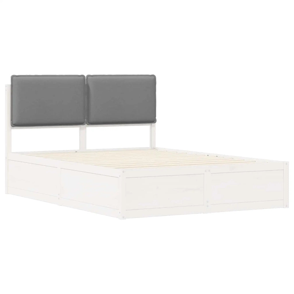 Letto con Testiera Rivestita Grigio chiaro 160 x 200 cm
