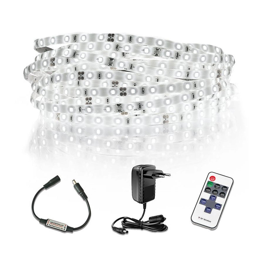 KIT STRISCIA LED 10 MT        12V 24W IP54 calda
