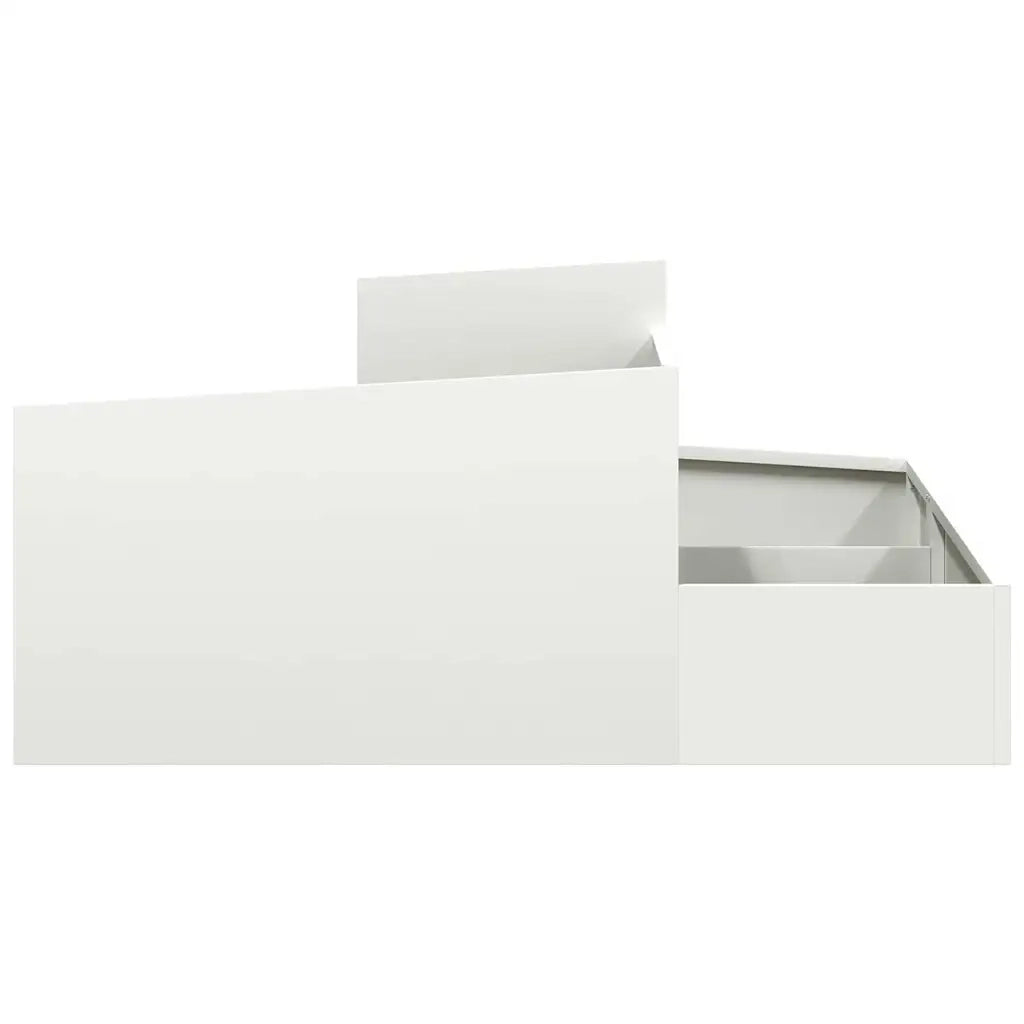 Vaso da giardino Bianco 100 x 100 x 50 cm
