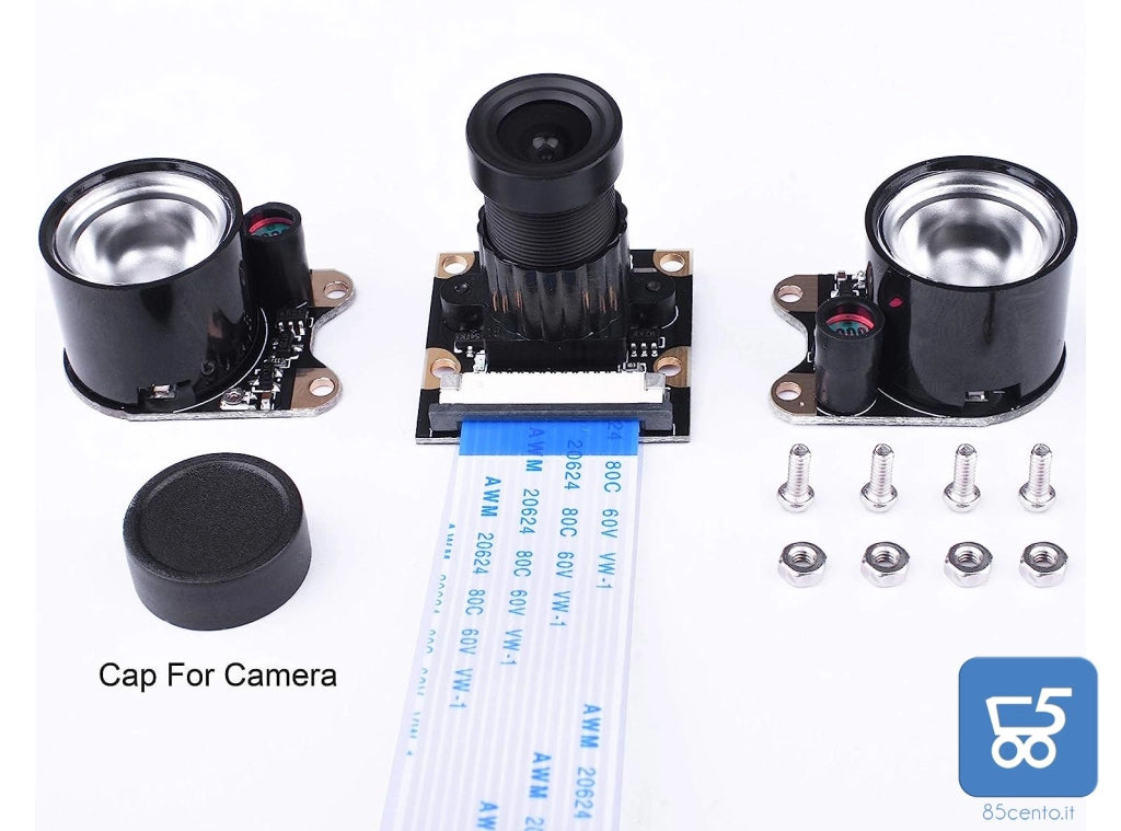 Kuman 5MP SC15 Per Raspberry Pi 4 3 Modulo B B+A+RPi, Fotocamera Visione Notturna A Infrarossi Modulo 1080p  copia