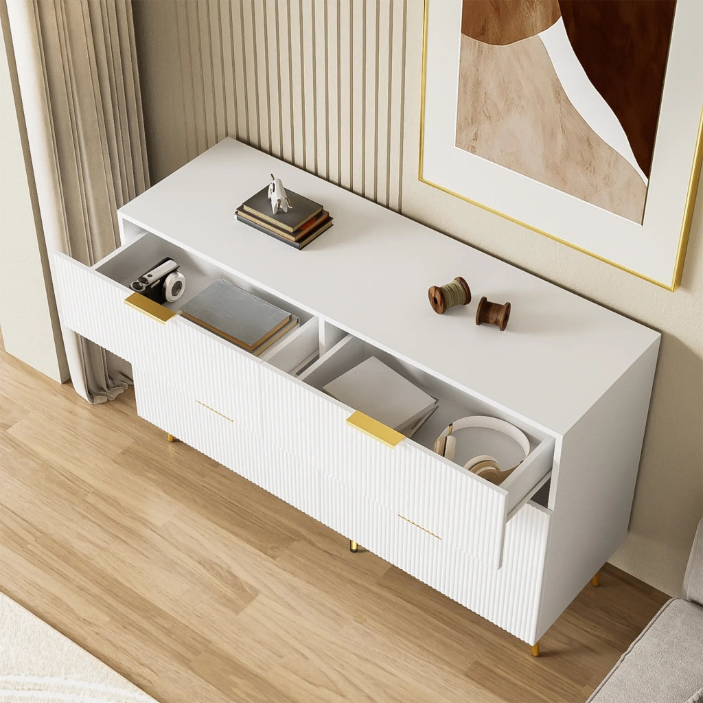 Sideboard elegante design moderno, comò con cassetti e ampio spazio contenitivo