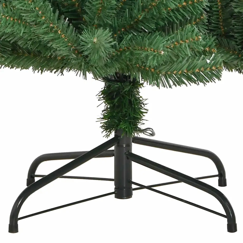 Albero di Natale Artificiale con Rami Pieghevoli Verde 180 cm 3395491