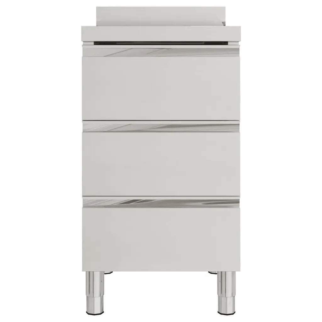 Mobiletto da cucina commerciale con 3 cassetti 50x60x96 cm 151179