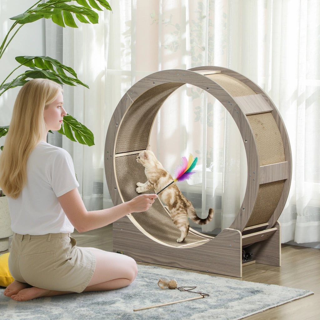 Ruota per Gatto ¨C Minimal ¨C Marrone 91 cm