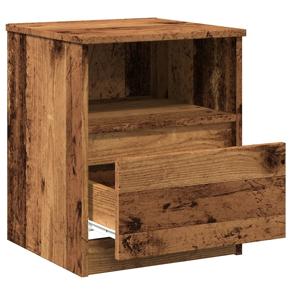 Comodino Legno Antico 40x40x50 cm in Legno Multistrato 856498