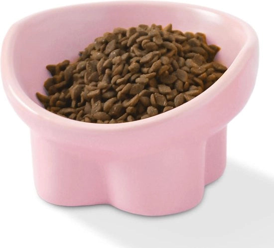 Ciotola per gatti in ceramica, ciotola per gatti elevata, anti-bracamento, ciotola per cibo e acqua per gatti, ciotola per gatti, cuccioli e piccoli cani