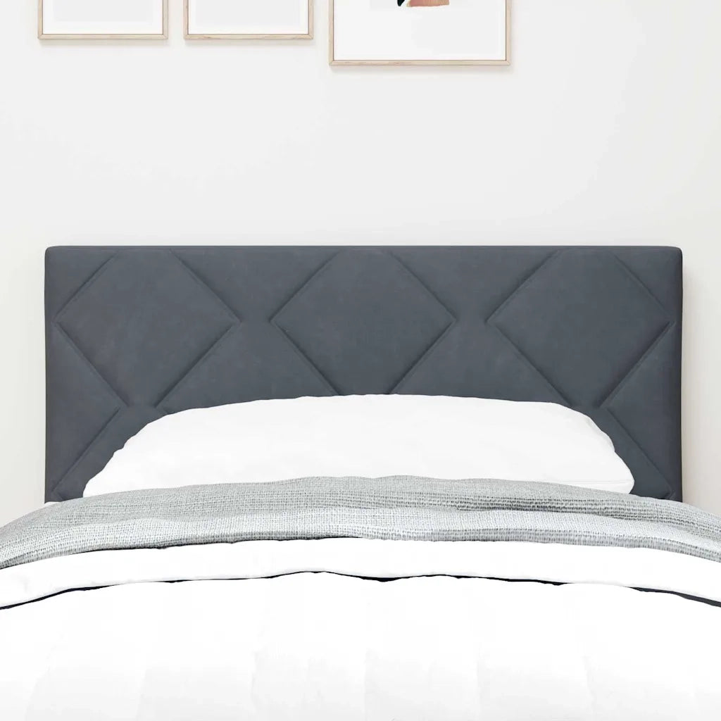 Testiera | Testata LED Grigio scuro 80 cm Velluto
