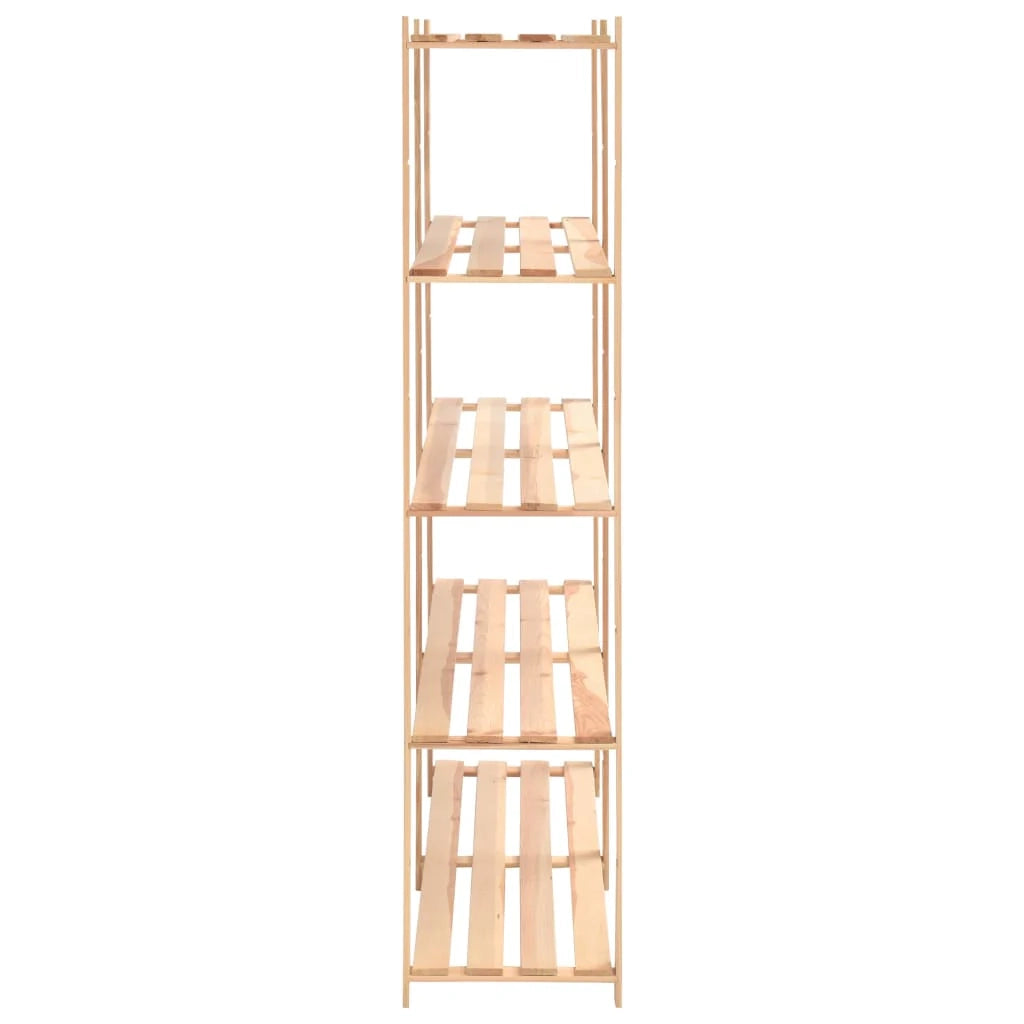 Scaffali portaoggetti a 5 ripiani set da 2 170 x 38 x 170 cm pino 500 kg beige 02_0045734