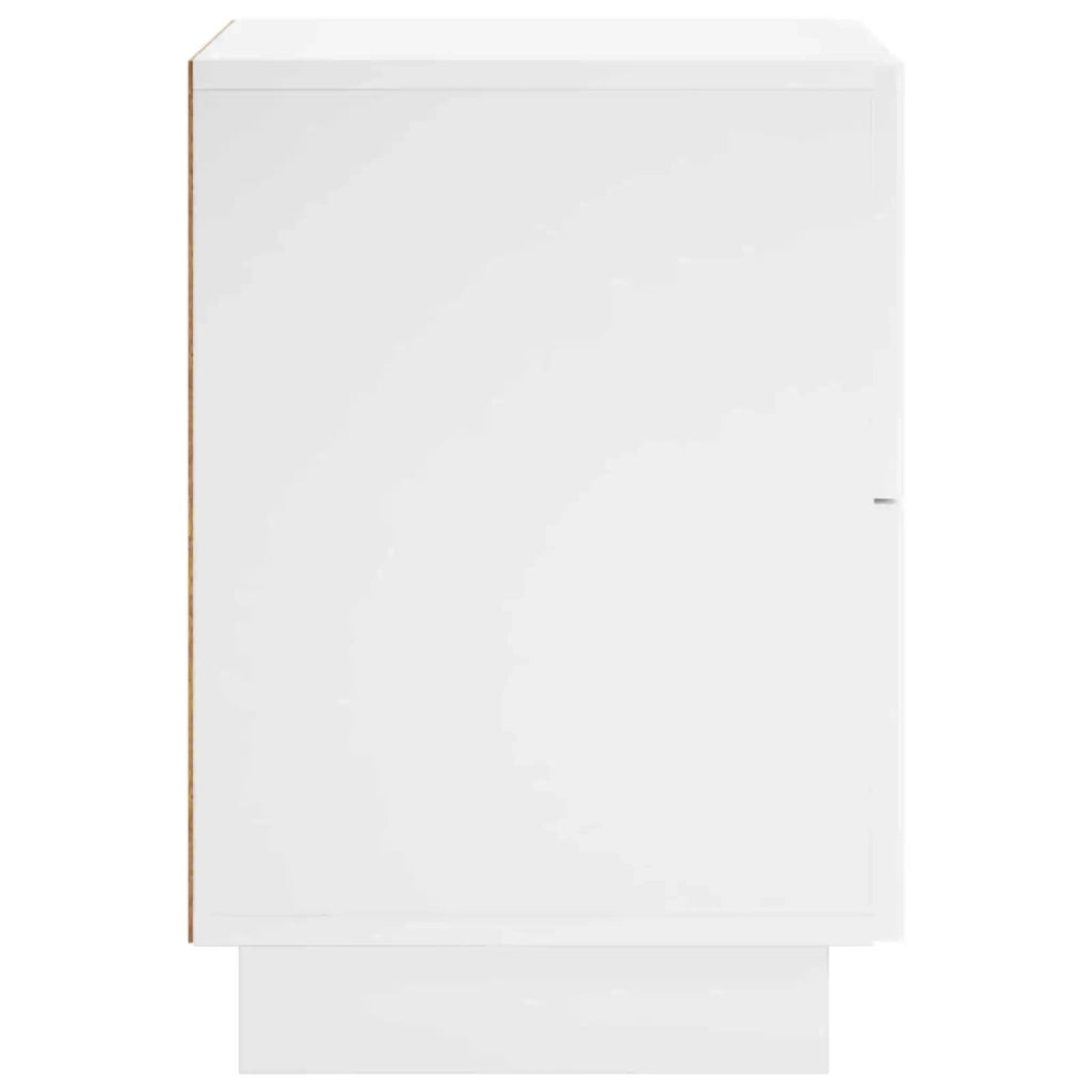 Armadio da Notte Bianco Lucido 33,5 x 34,5 x 50 cm 8011395