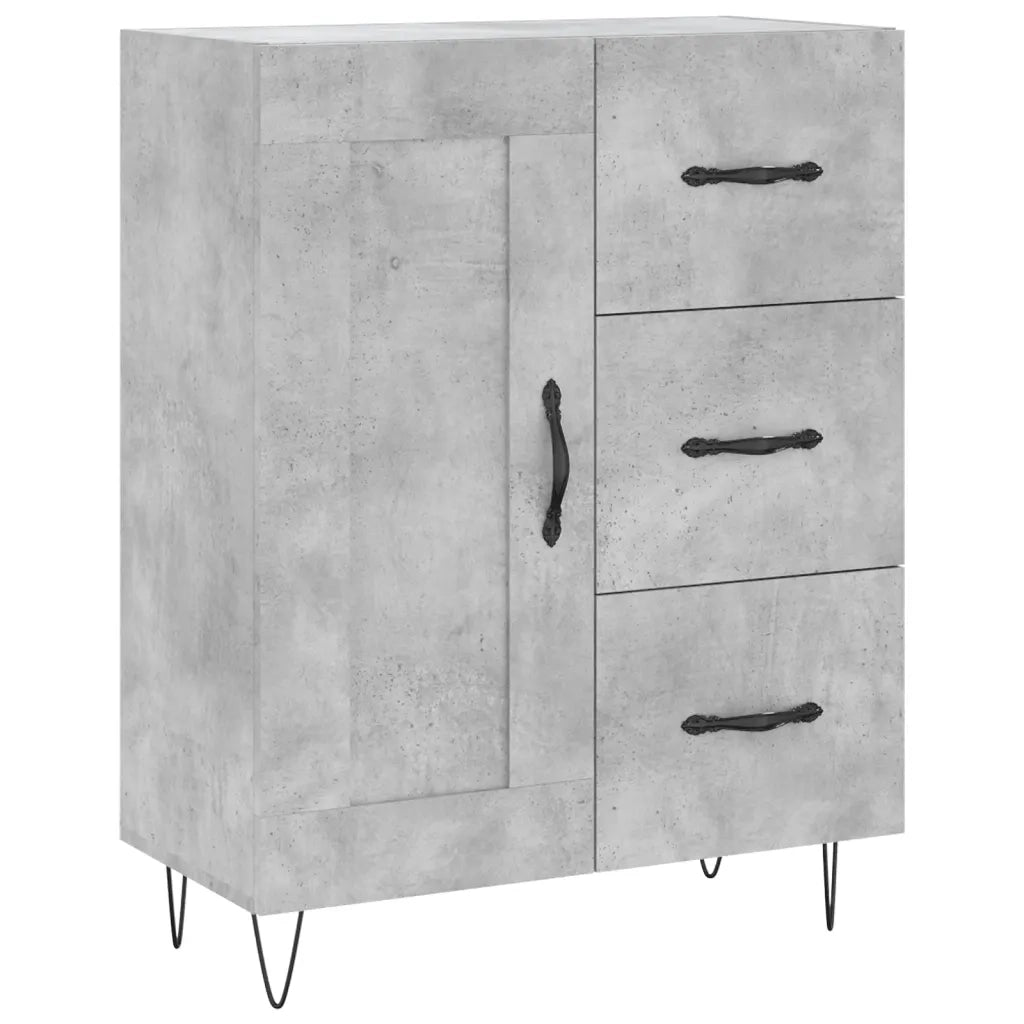 Credenza-Buffet-Armadio da cucina Grigio Cemento 69,5x34x90 cm in Legno Multistrato 191506