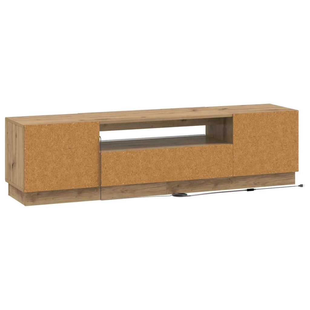 Mobile TV LED Rovere Artigianale Legno ingegnerizzato 897354
