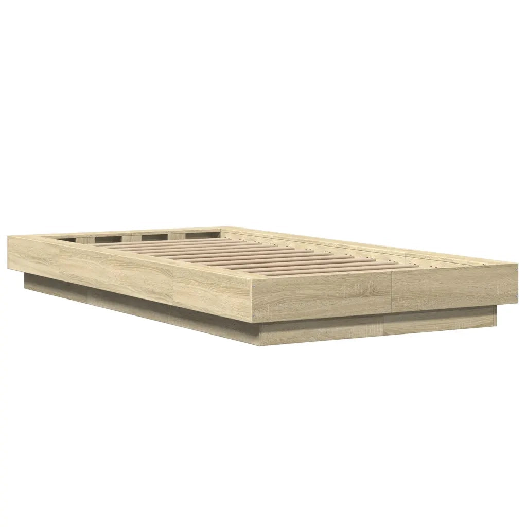 Giroletto Luci LED Rovere Sonoma 90x190 cm in Legno Multistrato 3281149