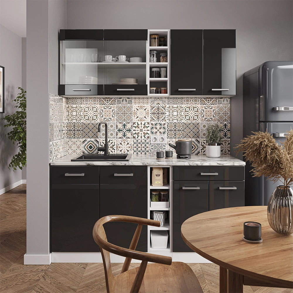 Vicco Scaffale da cucina Bianco 30 cm , PL Oak