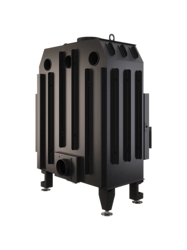 Caminetto ad angolo Inserto Apertura destra Nero Energy 85x50x47 (17 kW) ECO