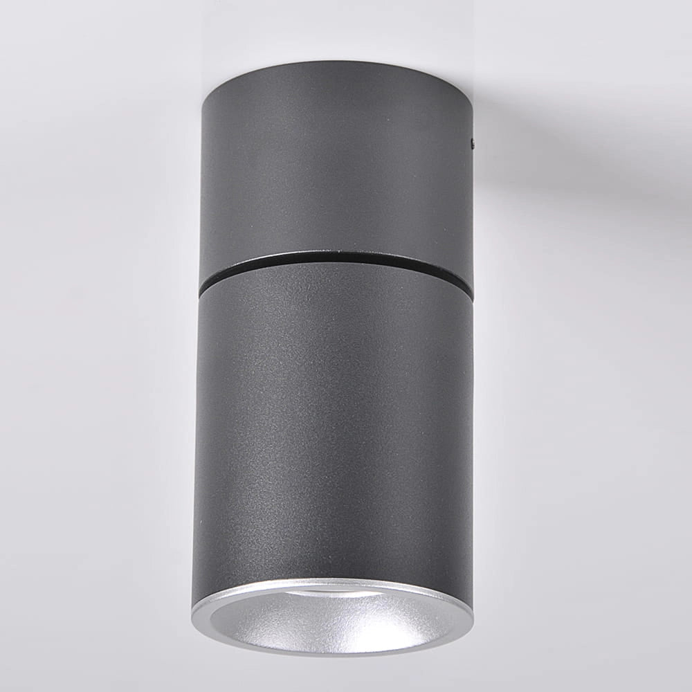 Faretto da soffitto orientabile GU10 nero/argento Astra Polux