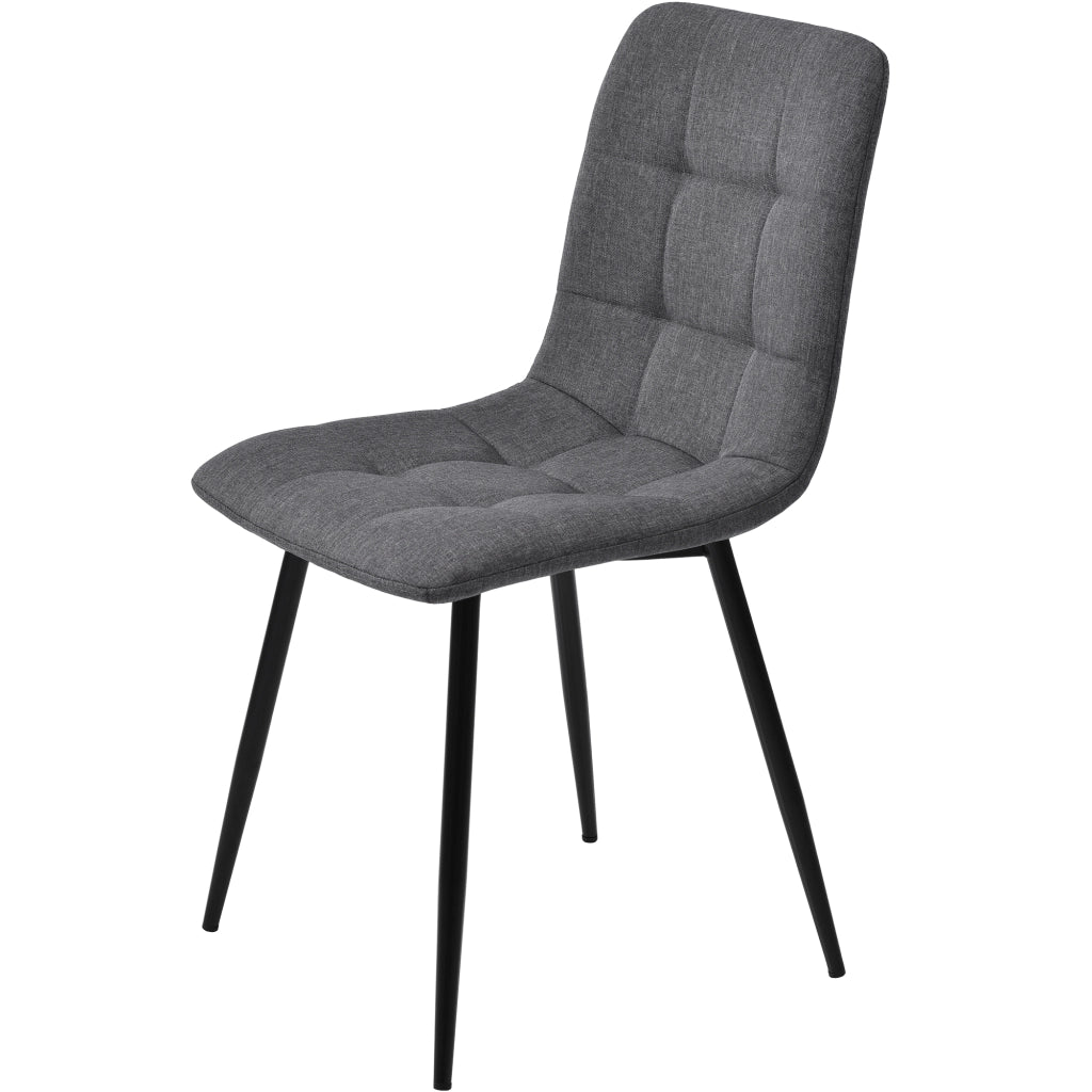 Set Tavolo da Pranzo Allungabile con 4 Sedie ¨C Xylo ¨C Rettangolare, Grigio Lino, Gambe Dorate
