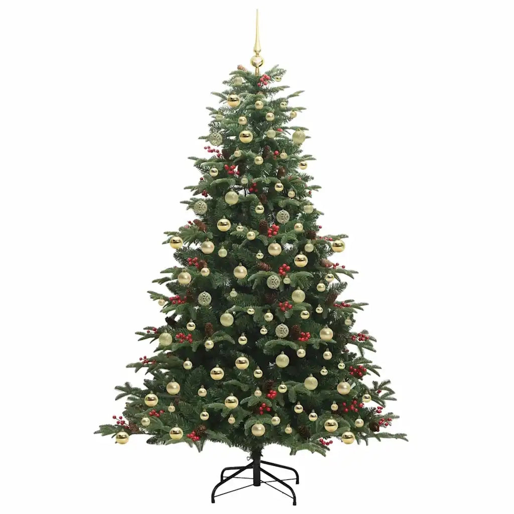 Albero di Natale artificiale con 300 LED Verde 210 cm 3395563