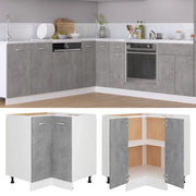 Mobile Angolare “Lyon” Grigio Cemento 75,5x75,5x81,5 cm in 802493