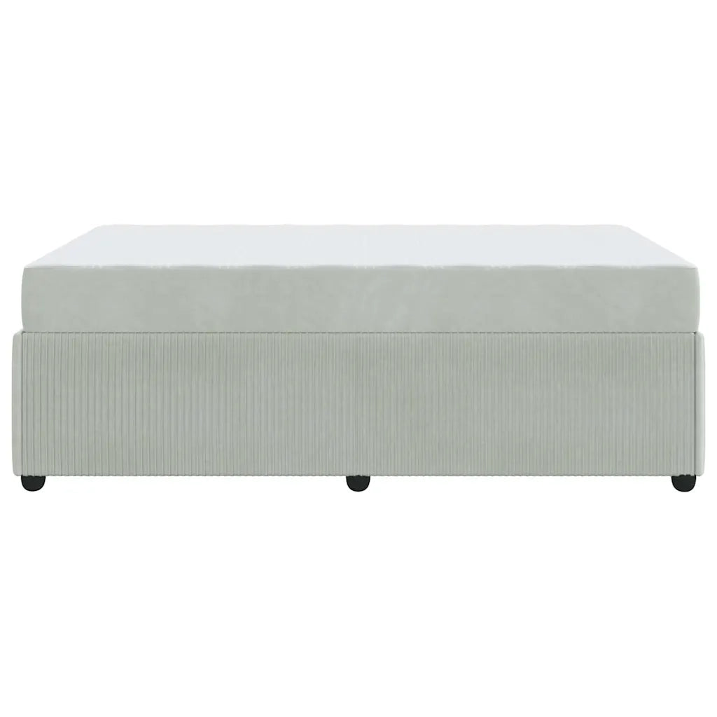 Struttura del letto Grigio chiaro 120 x 190 cm Tessuto
