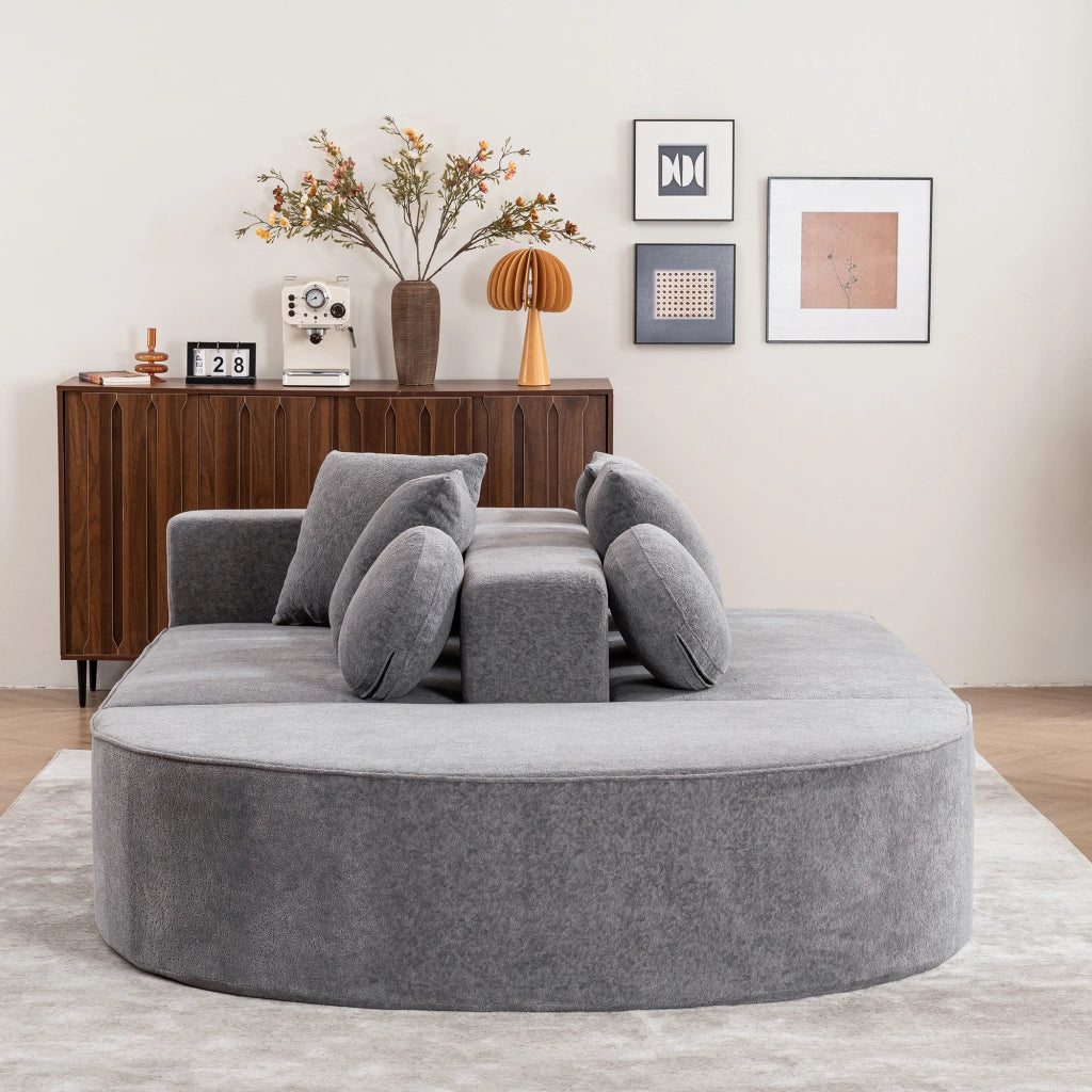 Sofa modulare senza ossa - Zephmum- Completamente compresso, segmentato, tessuto chenille