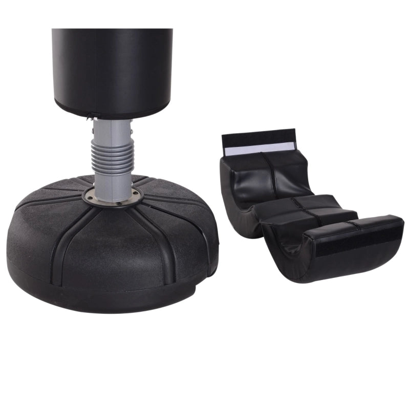 Sacco da boxe autoportante 70x70x176 cm nero in HDPE, con sistema FLEX