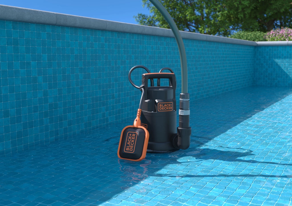 Pompa Immersione per Acque Chiare BLACK+DECKER BXUP250PCE  (250 W, Portata  max. 6000 l/h, Prevalenza massima 6 m)