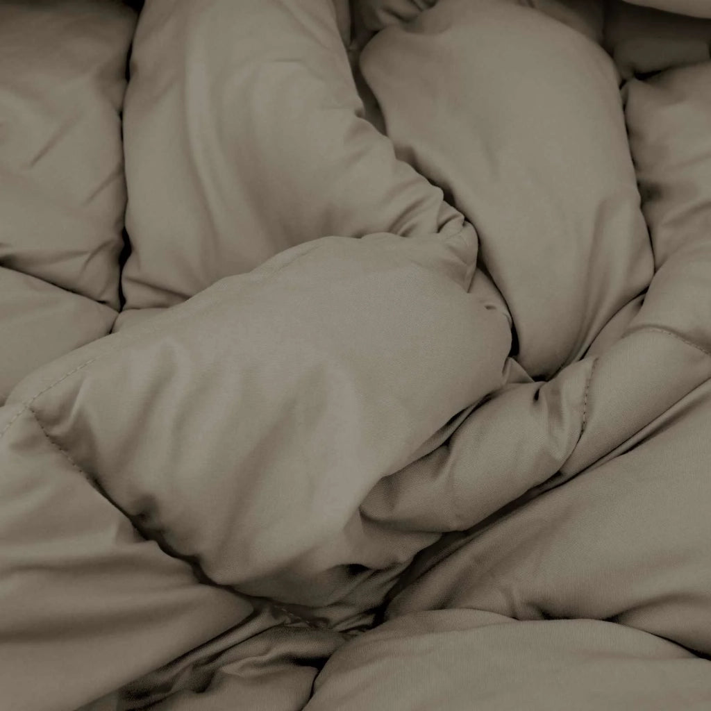 Piumone | Duvet Completo Annuale Grigio chiaro 200 x 200 cm Microfibra