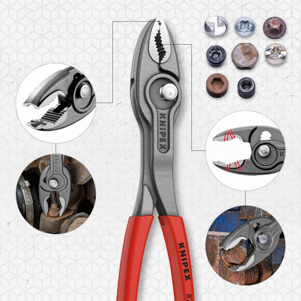 Pinza a Presa Frontale Twingrip Knipex 200 mm
